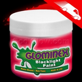 Glominex Blacklight UV Reactive Paint Pint Red